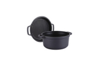 Каструля антипригарна Maestro 200 мм x 2.55 л з кришкою-сковорідкою (MR-4120)