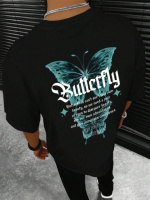 Футболка чорна з ДТФ принтом | 57-031