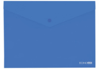 Папка-конвертВ5 прозора на кнопці, синя(Е31302-02)