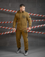 Флісовий спортивний костюм Stone island coyot ВТ0552