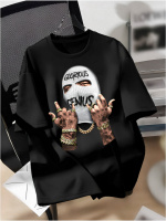 Футболка з ДТФ принтом оверсайз чоловіча жіноча стильна