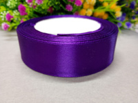 Атласная лента/ 2,5 см/ 23 метра/  фиолетовый