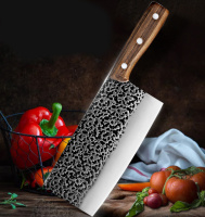 Нож-топорик кухонный, ручной работы.