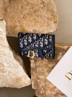 Гаманець Christian Dior Saddle mini синій