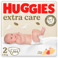 Подгузники Huggies Extra Care 2 (3-6 кг) M-Pack 164 шт (5029054234778_5029053549637)