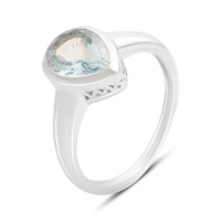 Серебряное кольцо CatalogSilver с натуральным топазом 2.2ct, вес изделия 2,98 гр (2166177) 18 размер