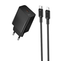 МЗП Borofone BAS75A Source PD30W (1USB-C) + кабель Type-C to Lightning