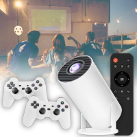 Проектор з 2 джойстиками, пультом та іграми на Android 11 M300 MAX Bluetooth та Wi-Fi