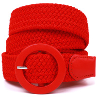 Гарний жіночий текстильний ремінь 720817 Червоний