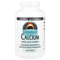 Кальцій, 200 мг, Calcium, Source Naturals, 250 таблеток