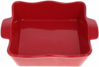 Форма Augsburg «Волна» прямоугольная для выпечки 29х23х7.5см керамическая (красная)