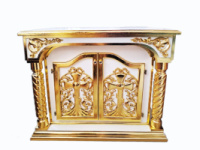 Жертовник № 977, білий з позолотою