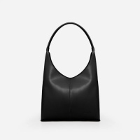 ЧОРНА - формат А4 - якісна та елегантна сумка на блискавці овальної форми (Луцьк, 850)