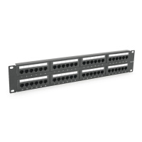 Патч-панель 48 порта UTP DUAL кат 6Е 19« 2U не экранированная черная Q20