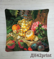 Подушка декоративна з принтом (комплект)