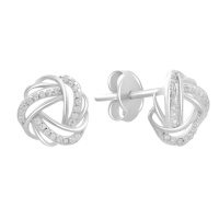 Серебряные серьги CatalogSilver с фианитами (2186113)