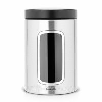 Контейнер для сыпучих продуктов Brabantia (1,4л) Matt Steel Fingerprint Proof Brabantia 299247