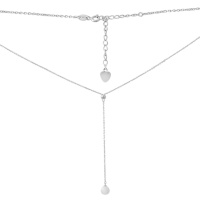 Серебряное колье CatalogSilver с натуральным жемчугом, вес изделия 3,46 гр (2159223) 400450 размер