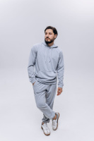 Худи чоловіче (unisex) меланж двохнитка