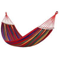 Гамак туристический подвесной тканевый 174х80 см с планкой Красный SJ-0010-2R