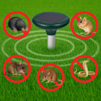 Ультразвуковой отпугиватель кротов на солнечных батареях Solar Rodent Repeller (Круглый)