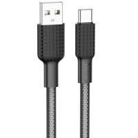 Дата кабель Hoco X69 Jaeger USB to Type-C (1m), Чорний - купити в SmartEra.ua