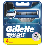 Лезвия для бритвы Gillette Mach 3 TURBO 4шт