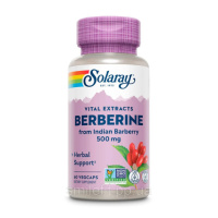 Берберин, 500 мг, Berberine, Solaray, 60 вегетаріанських капсул