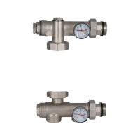Конектор з нижнім підключенням для насоса з термометрами 1«з д/колектора SF014W25 SD FORTE