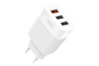 Блок швидкої зарядки для телефону, планшета XO-L72 з кабелем Micro - USB / 3 USB / Quick Charge 3.0 / Білий - купити в SmartEra.ua