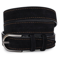 Замшевый ремень для женщин Vintage 20799 Черный