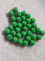 Бусины акриловые / 8 мм / цена за 20 шт/ зелёный