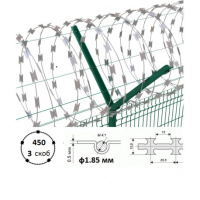 Дріт колючий Єгоза  500/3  (13.5-21м)