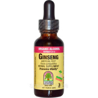 Американський Женьшень, екстракт органічного спирту (1:1), Ginseng, American, Root, Organic Alcohol Extract, Nature's Answer, 30