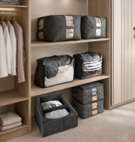 Набор сумок и кофр для хранения обуви ORGANIZE (серый)