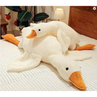 М'яка іграшка подушка антистрес Гусак-обнімусь. Розмір: 160 см