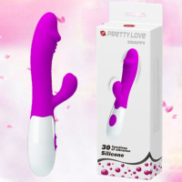 Вібратор з 30 функціями вібрації і кліторальним відростком Pretty Love «Snappy» від Baile