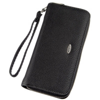 Кошелек женский на одну молнию из экокожи флотар KIVI 19014 Черный