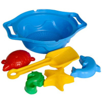 Детская игрушка «Набор песочный К» ТехноК 1431TXK в сетке Синий