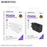 Мережевий Зарядний Пристрій Borofone BA86A 1USB-C PD/QC 45W