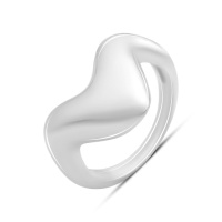 Серебряное кольцо CatalogSilver с без камней, вес изделия 3,73 гр (2193425) 17.5 размер