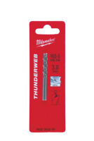 Свердло по металу THUNDERWEB HSS-G MILWAUKEE DIN338, діаметр 3,0x61х33мм, (2шт)