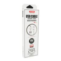 Кабель iKAKU KSC-060 SUCHANG charging data cable series for micro, White, длина 1м, 2,4А, BOX