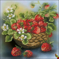 Схема для вышивки «Садовая клубника»