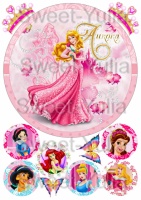 Вафельные картинки на тему: Принцессы