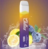 Chillax Чорниця Лимон 1200 затяжок 4.0мл 2% . Оригінал. Одноразова електронна сигарета 700 мАч.