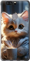 Чехол на Huawei Honor V8 White cat 5646u-608