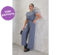 Літній жіночий костюм із жатки «Oasis» оптом | Норма | Розпродаж моделі