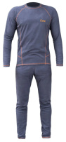 Термобілизна чоловіча Tramp Microfleece комплект (футболка+штани) grey UTRUM-020, UTRUM-020-grey-L