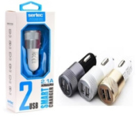 АЗУ 2USB SERTEC ST-214 BLACK SILVER/BLACK GOLD/WHITE GOLD/WHITE SILVER